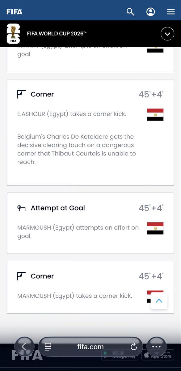 CurtisLC1995's tweet photo. A prime example of OPTA working with the bookies to stop them being rinsed as usual with this clear as day Marmoush shot on target that’s been removed. @OptaAnalyst @AskPaddyPower @OptaJoe @Sofascore @FIFAWorldCup 

 https://t.co/d4sty8zxyi https://t.co/mNndCWw9gT