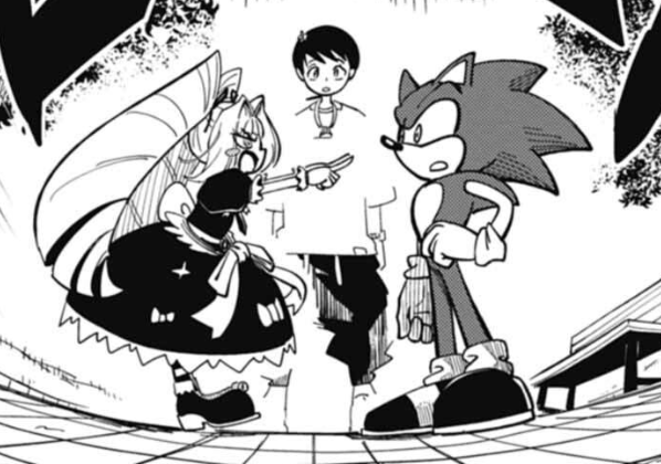 NotPeashyBee's tweet photo. Sonic now has Ai, there is a character named Ai in the Sonic manga https://t.co/qyWl6f24tX