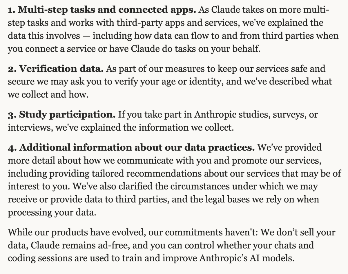 CoffinMedia's tweet photo. So much for me using Claude anymore. They're no longer hiding the surveillance tactics used to sabotage our privacy. https://t.co/hbRmDBWLTI