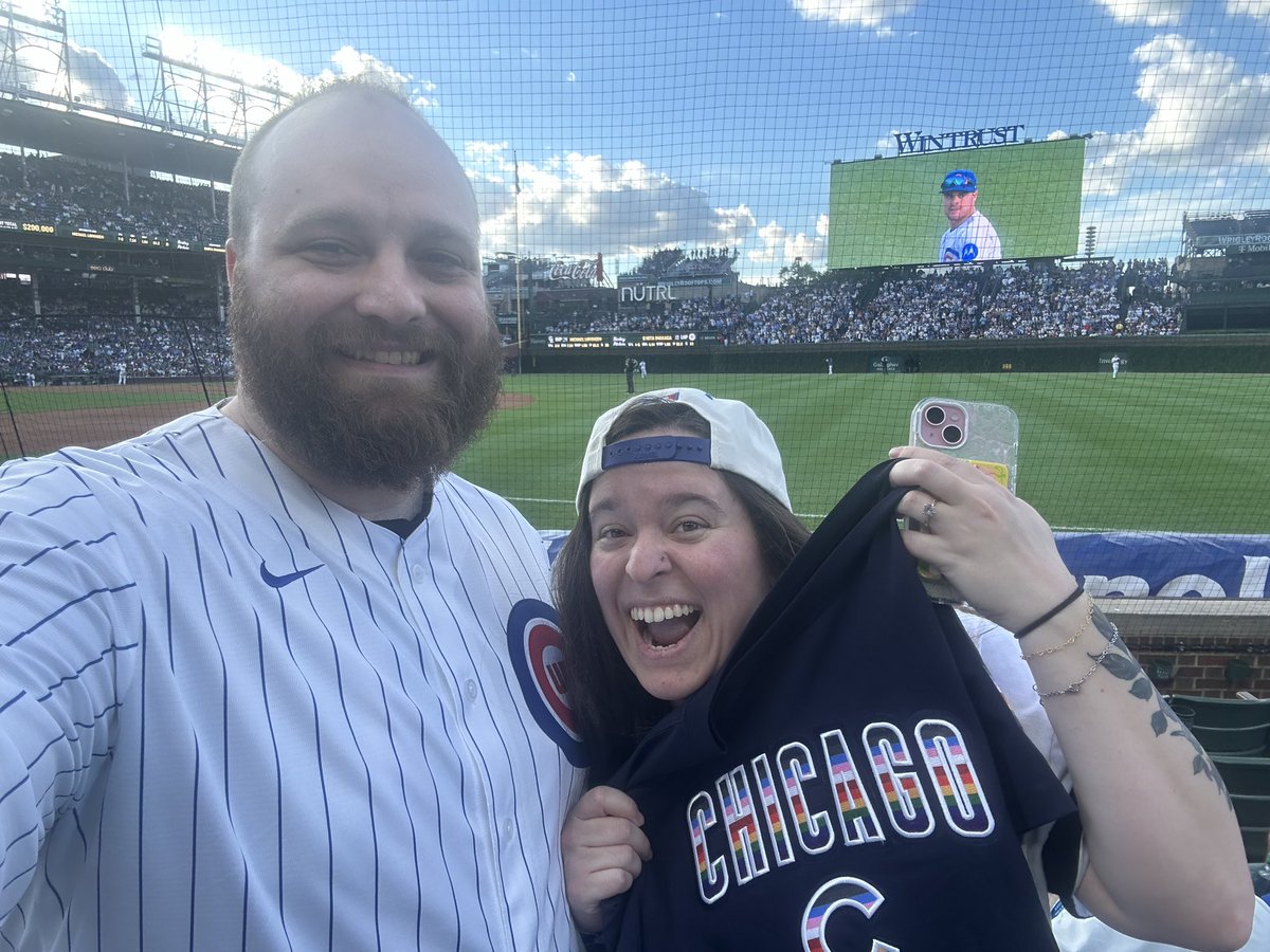 B_USMNT's tweet photo. Have a history of going to @Cubs games. Been to about 10 of them. They always lose when I go. Went to my first game at Wrigley today, saw #PCA hit for the cycle and then the Cubs lose the lead. Left after the 8th to break the jinx and the Cubs walked it off Apparently I am cursed https://t.co/mkVYvlXHtF