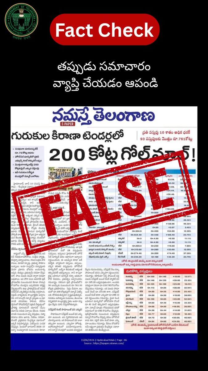 FactCheck_Telangana tweet media