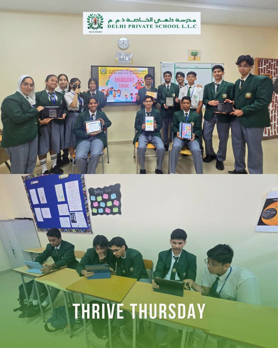 dpsrak's tweet photo. At Delhi Private School, RAK, every Thursday is an opportunity to learn, grow, and thrive! Through engaging classroom experiences, collaborative activities, and meaningful learning opportunities, our students continue to build confidence, creativity, and critical thinking skills. https://t.co/GKs9mT0CVM