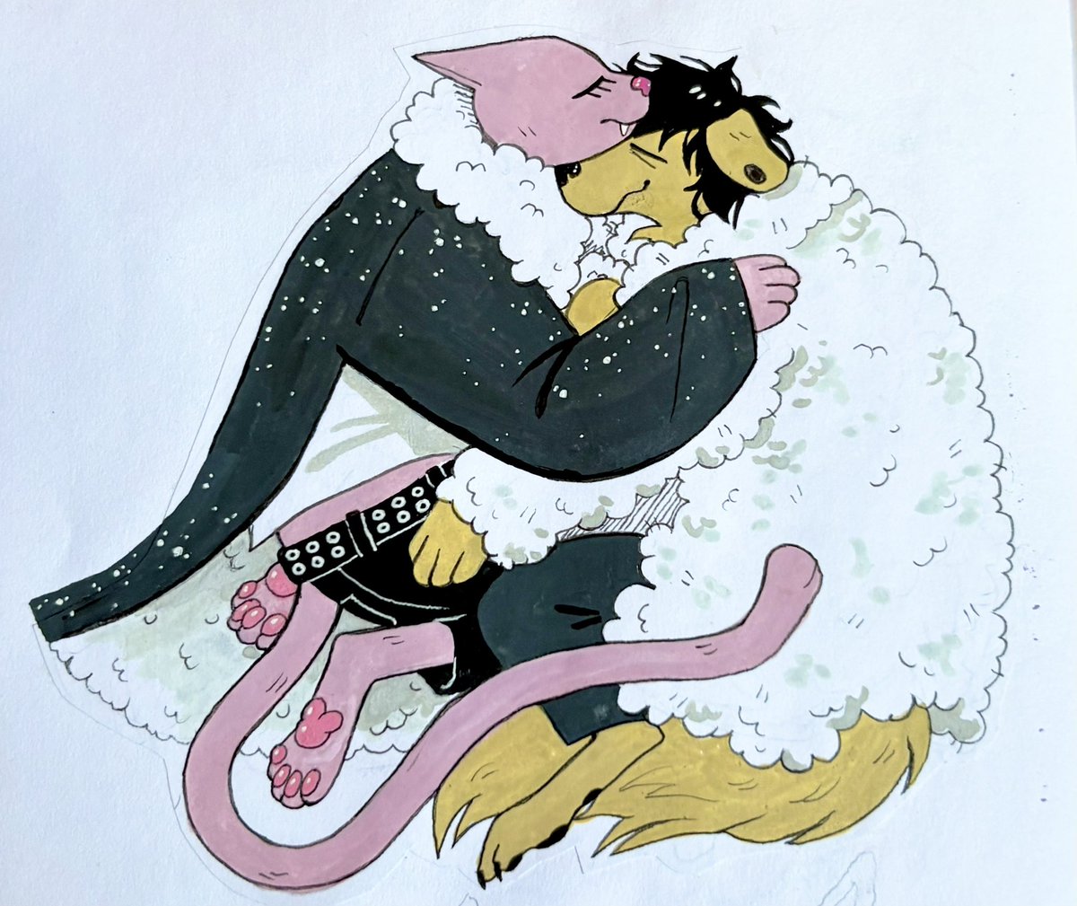 froggayzfartz's tweet photo. Wanted to make sai tyler a pink cat https://t.co/SiVWyNeo38