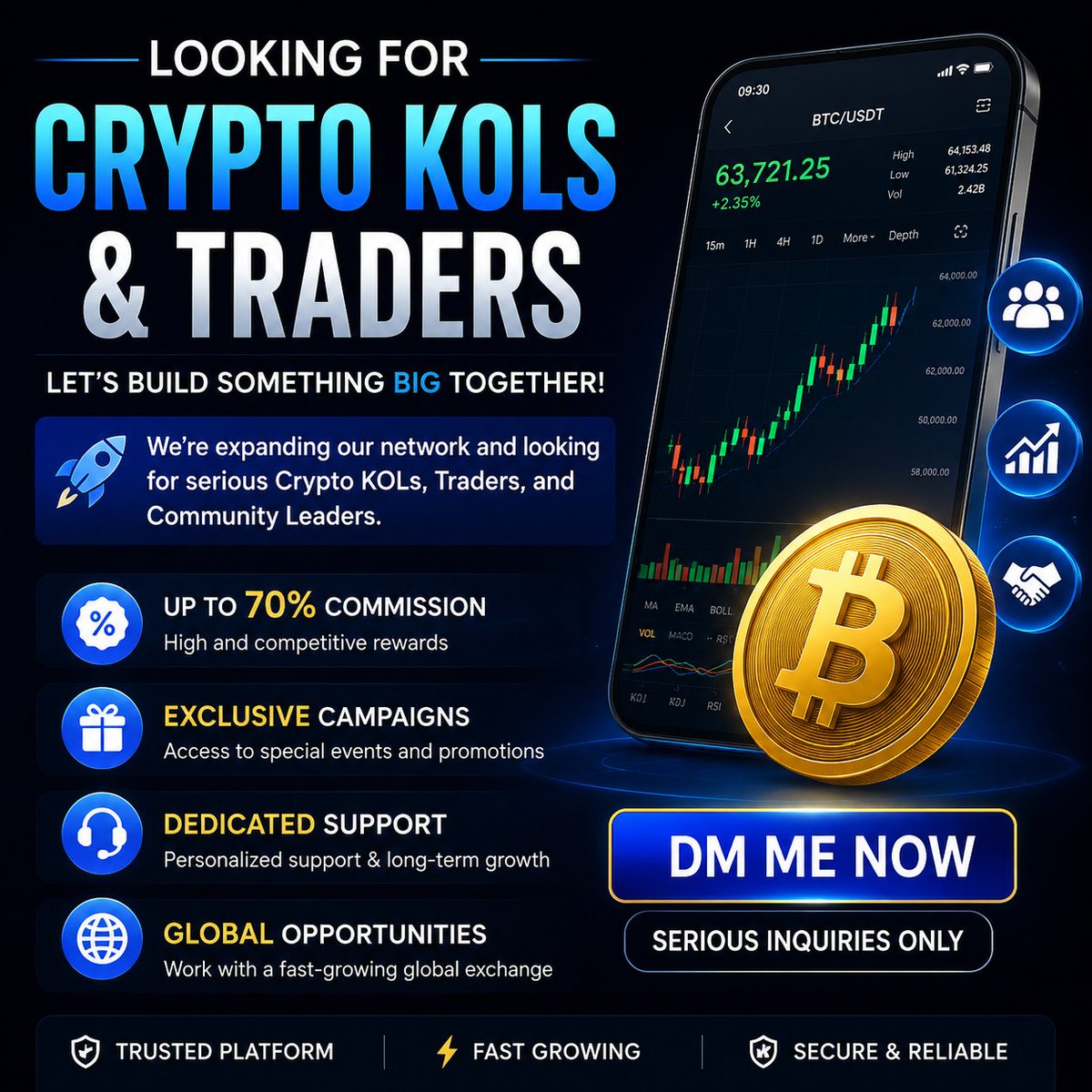Obito_MEXC's tweet photo. Most people are looking for the next big trade.
I'm looking for the next big builder. 🚀
If you're a Crypto KOL, community owner, trader, or content creator with an active audience, let's connect.
🤝 Long-term partnership 💰 Competitive commission structure 🔥 Exclusive campaigns
Serious inquiries only.
📩 DM open.
#Crypto #KOL #CryptoTrader #Web3 #Affiliate