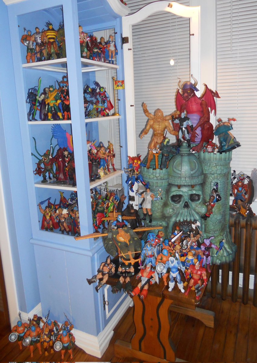 pegwarmerspod's tweet photo. Just came across this photo of my Masters of the Universe Classics Collection from my old house. https://t.co/2xIBXjneKl
