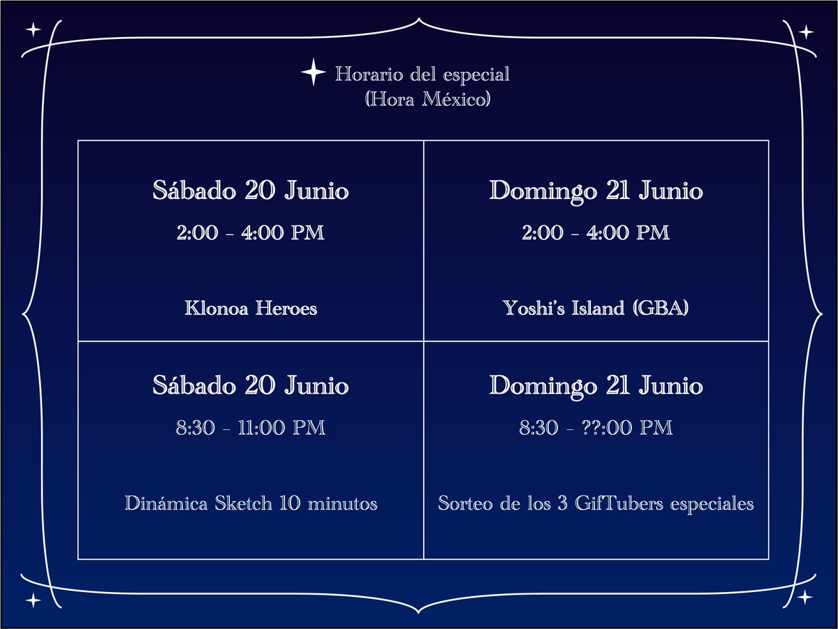 Elpatoemulapob1's tweet photo. Horario del especial :3 https://t.co/jpWf8ISu73