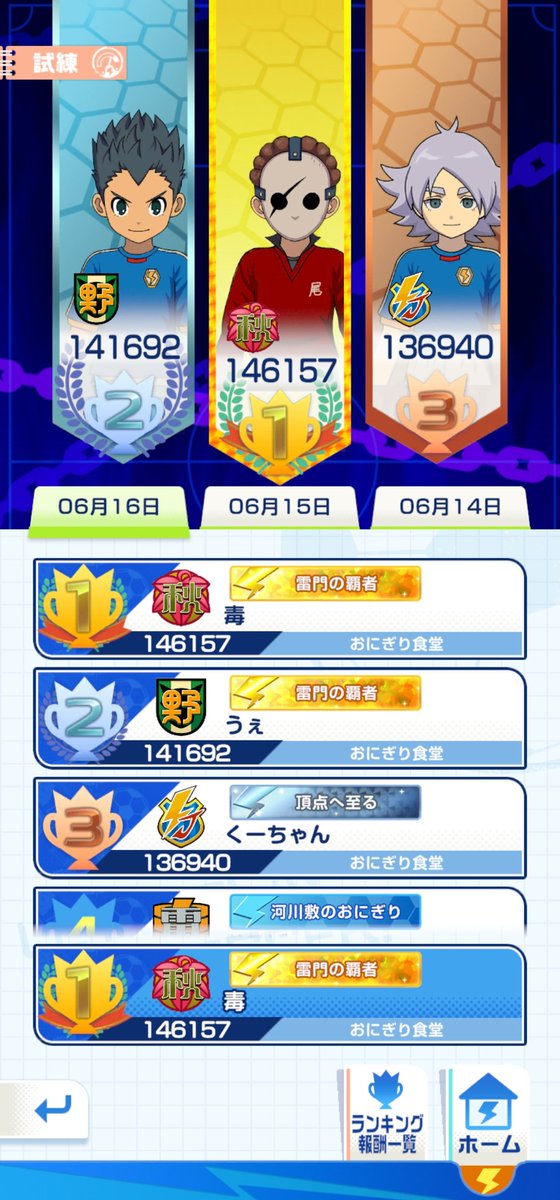 Doku_MH's tweet photo. 初めて試練で瞬間1位拝めた٩( ᐛ )و
Top10までが最高報酬だからぶっちゃけ10位以内キープできるならどの順位でもいいんだけどネ https://t.co/NvmwzGkstF