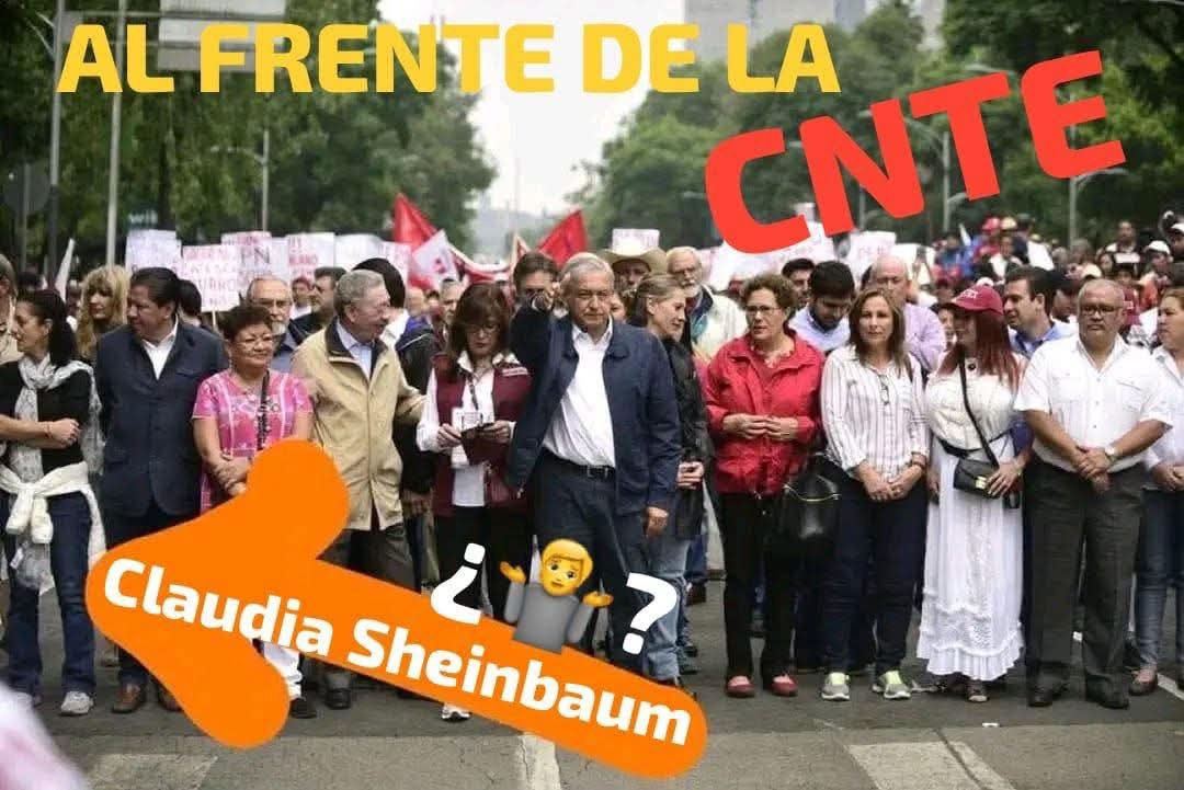celohosogc's tweet photo. @catrina_nortena La historia no miente la CNTE apoyo a Amlo y Claudia https://t.co/JpYsXfIXAw