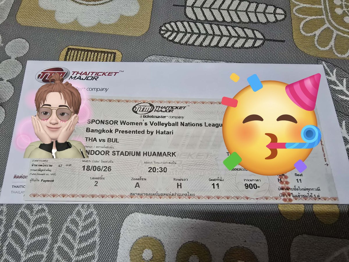 ASaikrachang's tweet photo. ปล่อยบัตร
 17/06 THA 🇹🇭 vs UKR 🇺🇦20.30น.
💺โซน TT แถว A ที่นั่ง 15,16
💺โซน TT แถว Bที่นั่ง 14, 17
🔖 ใบละ 700
 18/06 THA 🇹🇭 vs BUL🇧🇬 20.30น.
💺โซน A แถว H ที่นั่ง 11
🔖 ใบละ 1100
นัดรับที่หน้าสนามได้นะค่ะ #วอลเล่ย์บอลหญิง #vnl2026
#วอลเล่ย์บอลหญิงทีมชาติไทย https://t.co/r3myrMJ5Yp