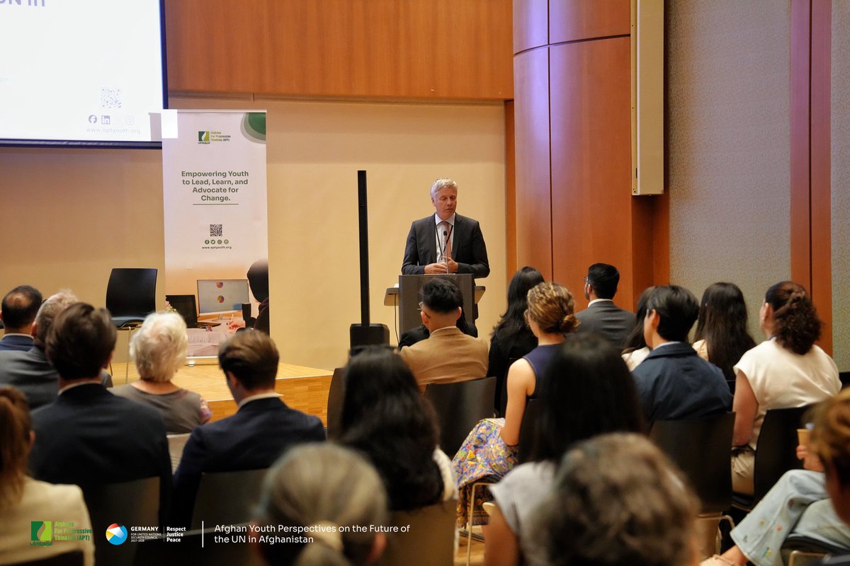 APTYouth's tweet photo. Thank you to everyone who joined us today for the Youth Dialogue on Afghan Youth Perspectives on the Future of the UN in Afghanistan.

We are grateful to our speakers, participants, partners, and supporters who helped make this important conversation possible. 1/3 https://t.co/tlIQDQcSgA