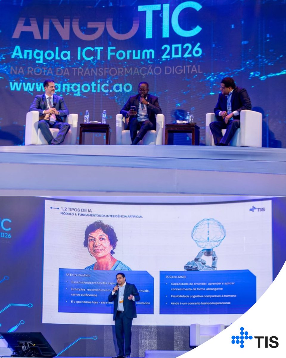oscartcf's tweet photo. A participação da TIS no ANGOTIC 2026 encerrou com uma Master Class dedicada a um dos temas mais relevantes da actualidade: Inteligência Artificial e Engenharia de Prompt.

A sessão reuniu profissionais, estudantes e entusiastas da tecnologia para uma reflexão prática sobre o impacto da Inteligência Artificial nos negócios, na inovação e na transformação digital, destacando a Engenharia de Prompt como uma competência estratégica para maximizar o potencial das soluções baseadas em IA.

A iniciativa reforçou a importância da capacitação contínua e da partilha de conhecimento como factores essenciais para preparar profissionais e organizações para os desafios do futuro digital.

É expresso reconhecimento a todos os participantes que contribuíram para o enriquecimento deste debate e para o sucesso desta jornada de aprendizagem.

#tis #angotic2026 #inteligenciaartificial #promptengineering #transformacaodigital #inovacao #tecnologia #ia #analyticsai #futurodigital #oscarfernandes