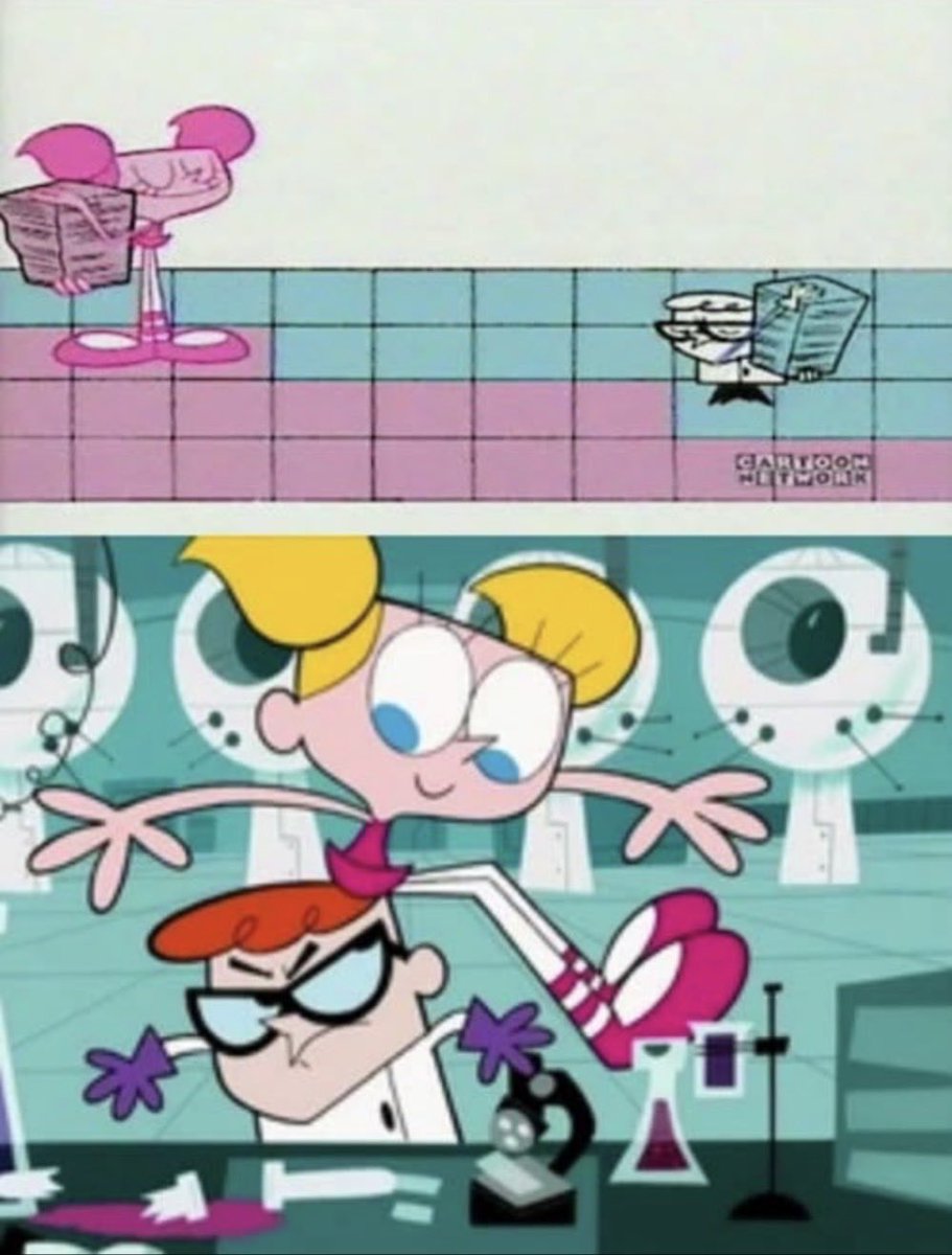 davidmarchie's tweet photo. Here’s to 24th Anniversary of That Magic Moment, A Silent Cartoon, Opposites Attract, Scuba-Scuba Doo and Conway the Contaminationist! #dexterslaboratory #couragethecowardlydog #24thanniversary #cartoonnetwork #dexterslab https://t.co/3ORQXbfBRB