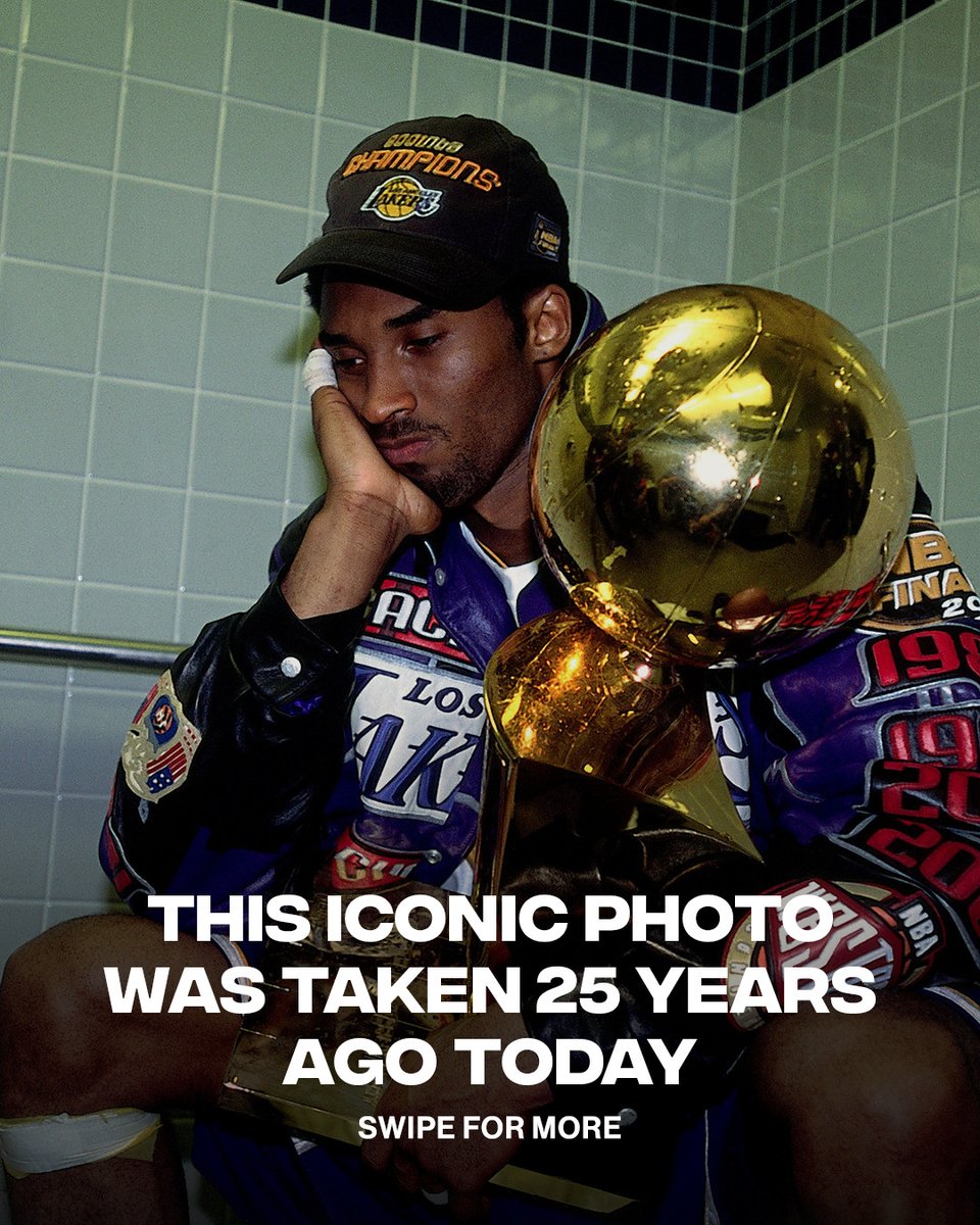 Complex's tweet photo. 25 years ago the LA Lakers defeated the Philadelphia 76ers in game five of the 2001 NBA Finals 

📸:@gettyimages https://t.co/xluY0hKqGD