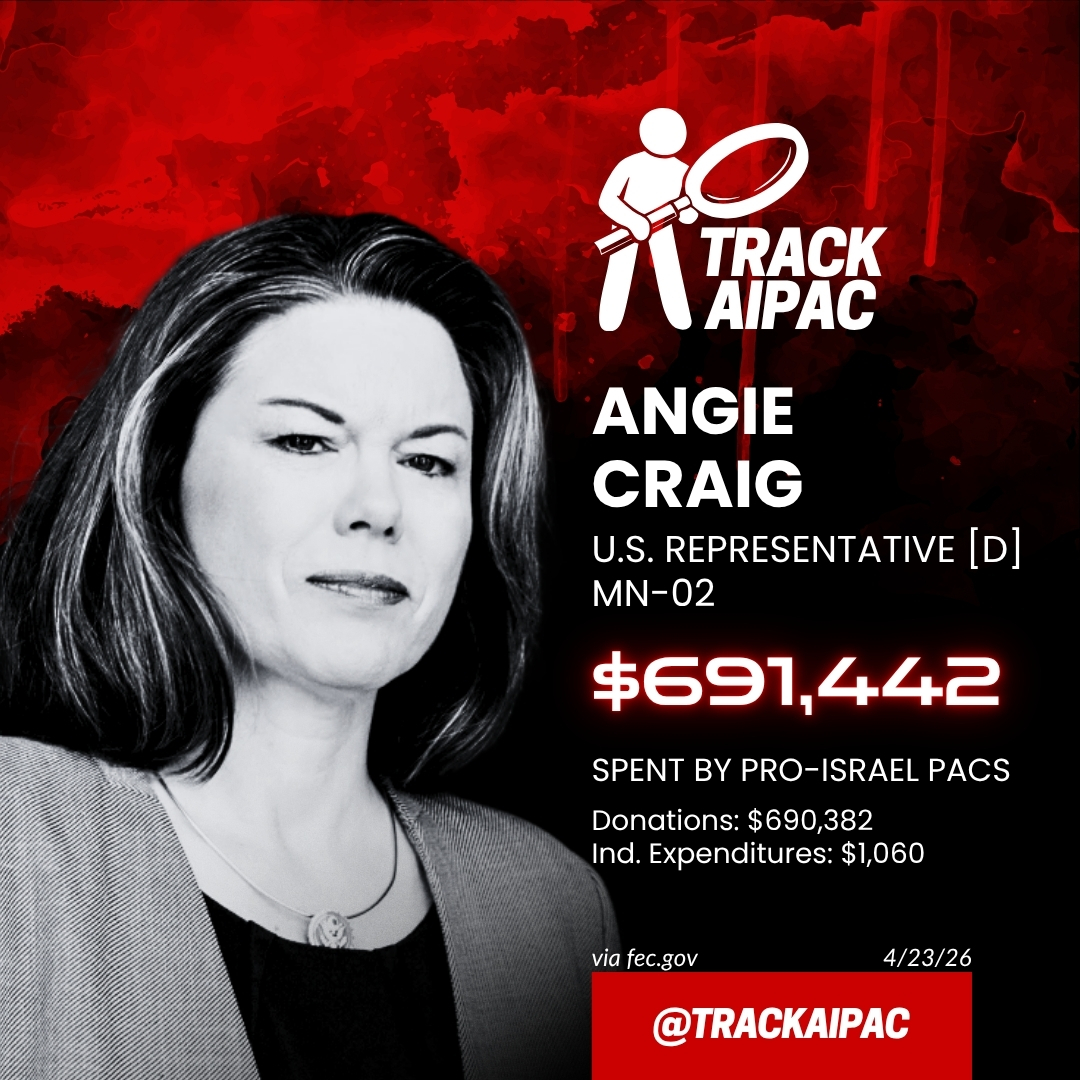 TrackAIPAC's tweet photo. @AngieCraigMN https://t.co/nqXHh2NDcx