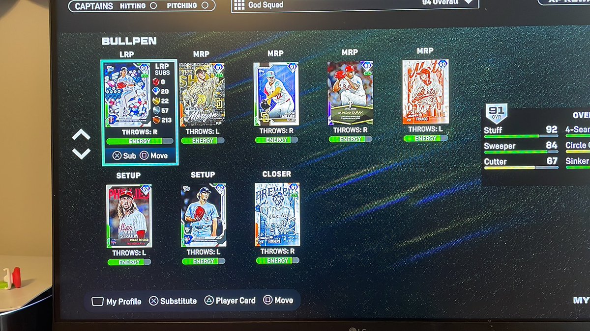 evan_tuley's tweet photo. @ItsPlayful_ If you use this team use the 96 milestone Scherzer as the starter https://t.co/ivKekJiGyB