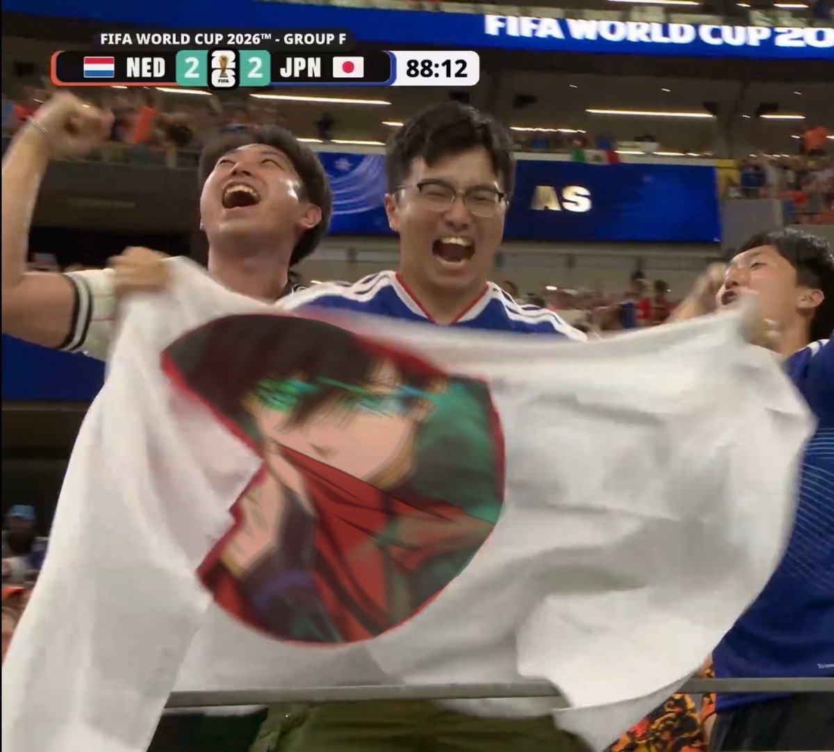 AnimeePost's tweet photo. Blue Lock fans really took over the 2026 WC https://t.co/TEq0wtcnxP