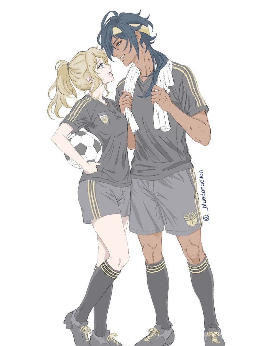 __bluedandelion's tweet photo. “Challenge accepted” 💬⚽️
#Kaejean #fanart #AU https://t.co/lFmpBJ52Jt