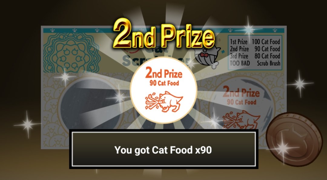 allintangible's tweet photo. I got 90 Cat Food from the Li'l Cat Scratcher! 
Check it out now and get Cat Food! 

#TheBattleCats #LilCatScratcher https://t.co/nYUOMga3am