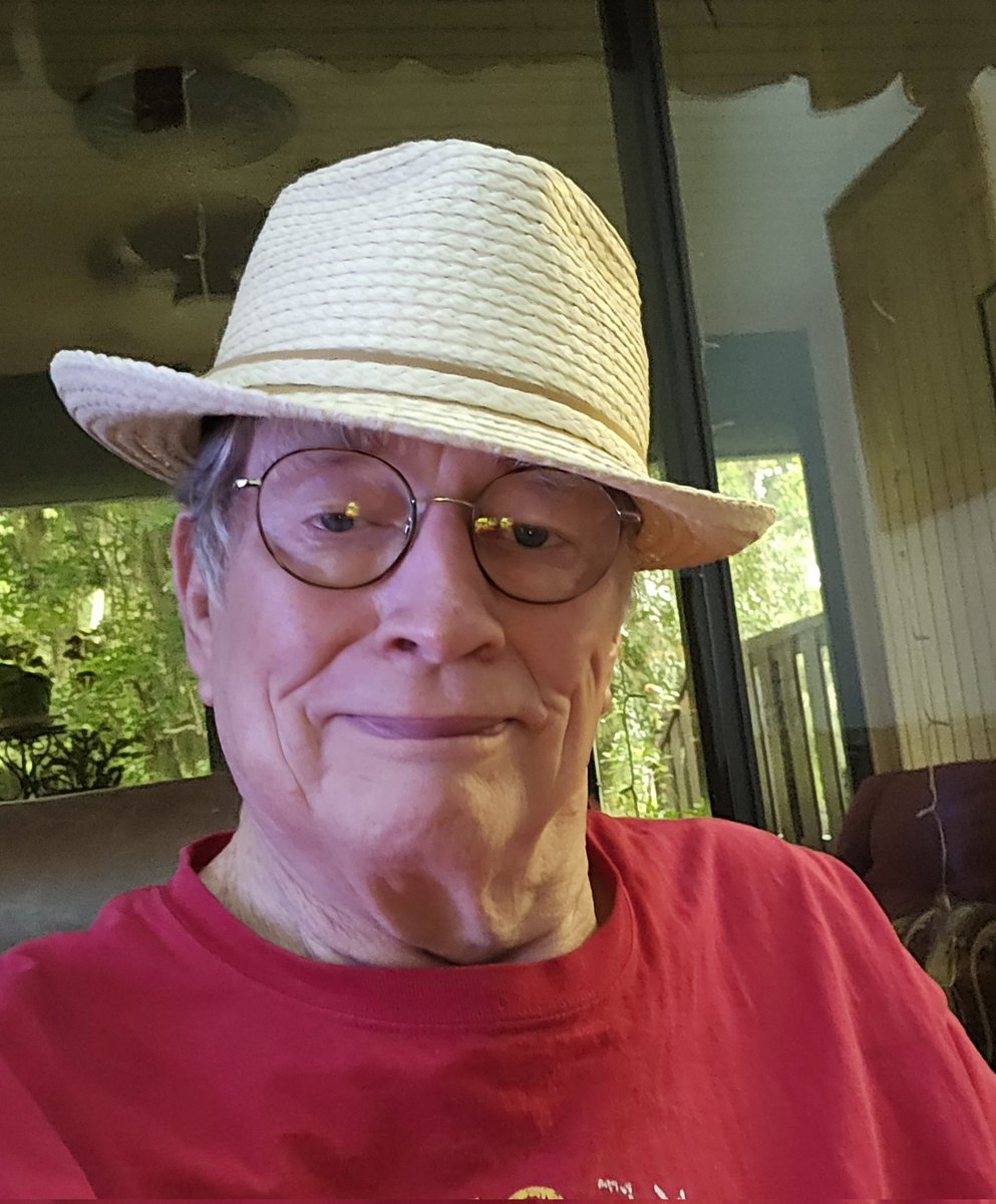 PiperScott1949's tweet photo. My beautiful new hat is an early Fathers Day gift from Baby. I LOVE it! I've been a hat man all my life, and this chapeau fits in perfectly. And it's perfect for Florida! https://t.co/7LcM8cJh96