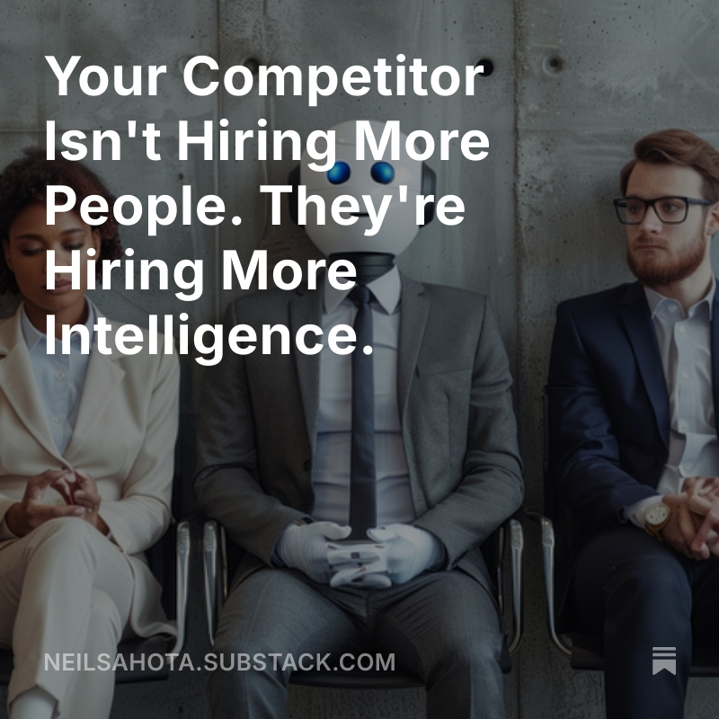 neil_sahota's tweet photo. "How many employees do you think we have?"

It sounded simple.

It wasn't.

The future won't belong to the companies with the most people.

It will belong to the companies that scale intelligence the fastest.

https://t.co/quC9oVqCV4

#FutureOfWork #AI #Leadership https://t.co/xdCJaaks84