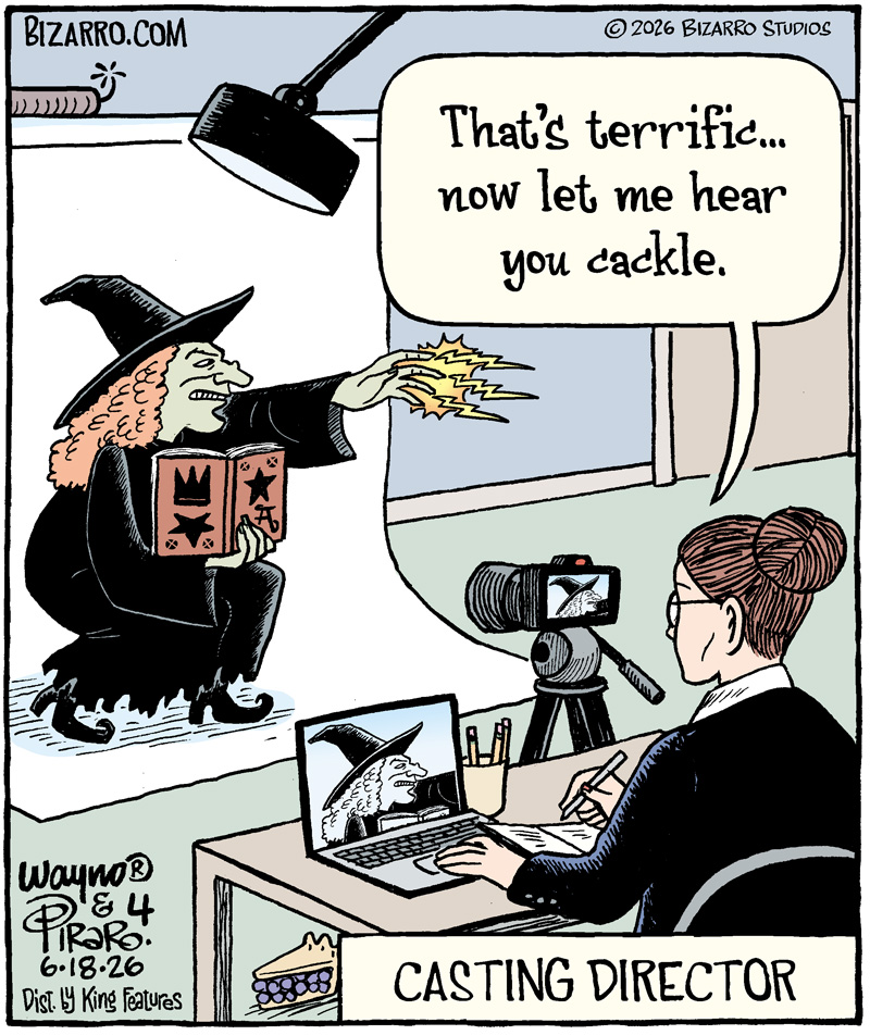Waynocartoons's tweet photo. Spell Checker

#comics #cartoons #castingdirector #bizarro #wayno

@ComicsKingdom https://t.co/xTK8rV1JpC