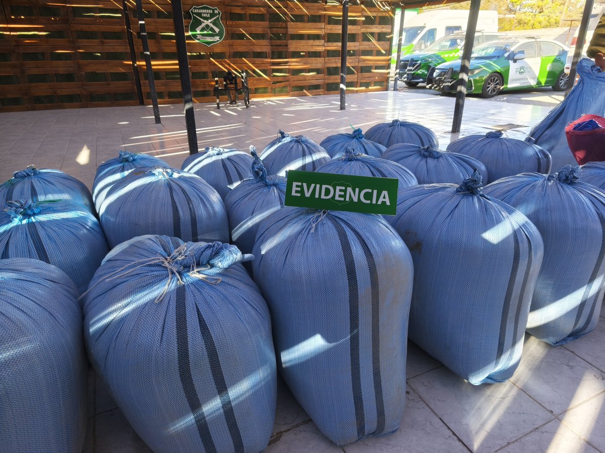 CarabTarapaca's tweet photo. #Tarapacá: Carabineros de la Tenencia #Ujina (F) sacó de circulación un camión con cargamento de contrabando. Las especies (alimentos y cigarrillos) pretendían ser distribuidas informalmente, amenazando la salud de la comunidad. 👮‍♂️✨
#OrdenYPatria https://t.co/OTbYlqCNq5