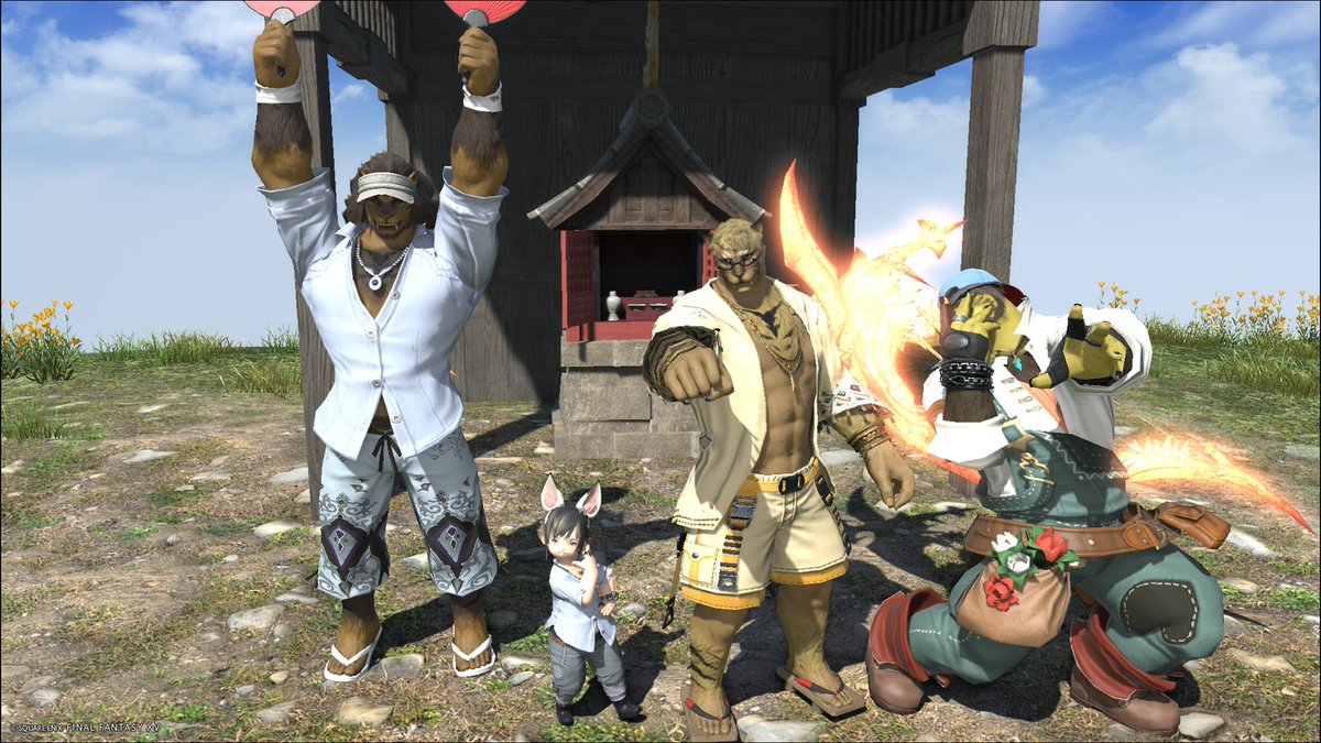 daikankinn's tweet photo. 最近のFF14

ミハシラ登りましたー！
ついに4周してしまった、、w
達成感めちゃ あるぅー！

念願のマイハウスをゲットしましたー！
ボロくんに新築燃やされました…ひどいw

#FF14
#FF14若葉日記 https://t.co/2Q7SToqni9