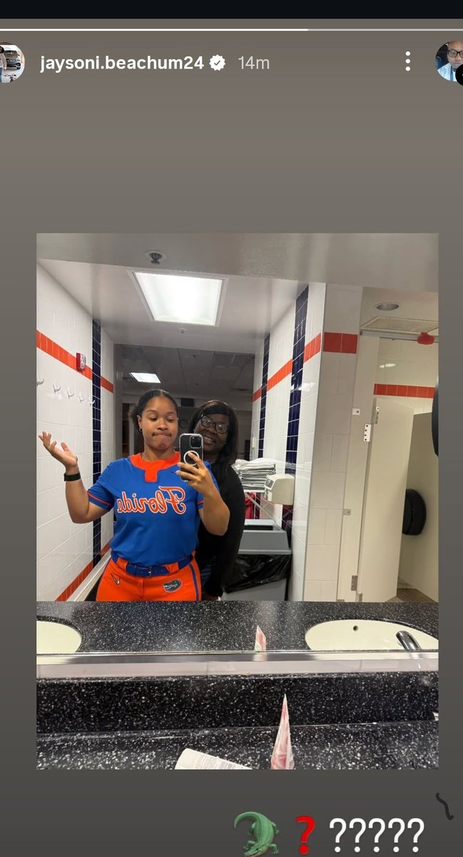_Da_pistol's tweet photo. Former #FSU slugger Jaysoni Beachum posted this on her IG story. Will she become a future Gator? 👀👀

#NoleFam #FSUTwitter https://t.co/omxrF92mDm