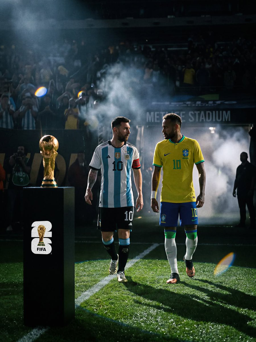 neymarpc's tweet photo. ✋️😜🤚| Adm falando 

Possível semifinal... 

🇧🇷 Neymar Jr vs 🇦🇷 Lionel Messi https://t.co/Jhu9mLZVv4