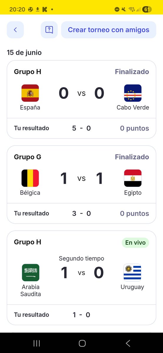 jonnycarp35's tweet photo. Por lo menos Arabia no me esta fallando en mi prode de hoy https://t.co/3f746wVWsZ