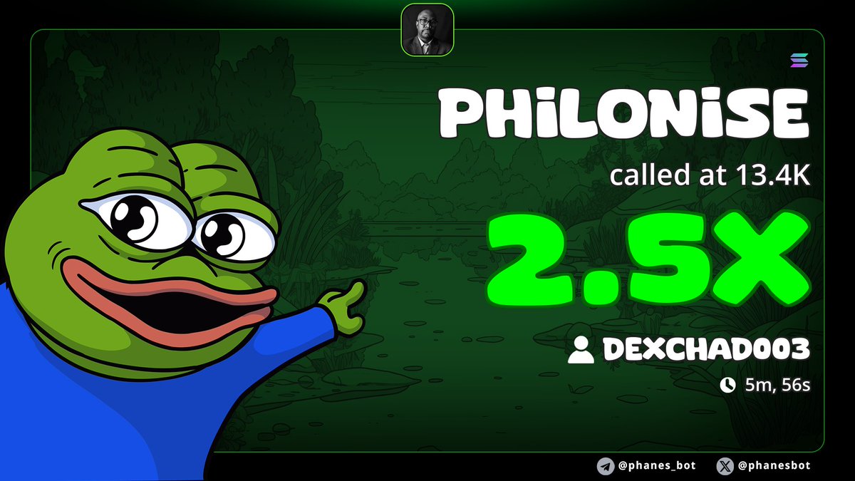 DEXCHAD003's tweet photo. Amazing 2x Profit up on my call on 
$PHILONISE
Ca......

CrMn8vqtREPJ9hmokxVZCAJX7fAZctkTfdnDUTJYpump

#bbvipks4 #Crypto #zeudiners #memecoin #neige #USA #Web3 #solana https://t.co/1YNiydkRab