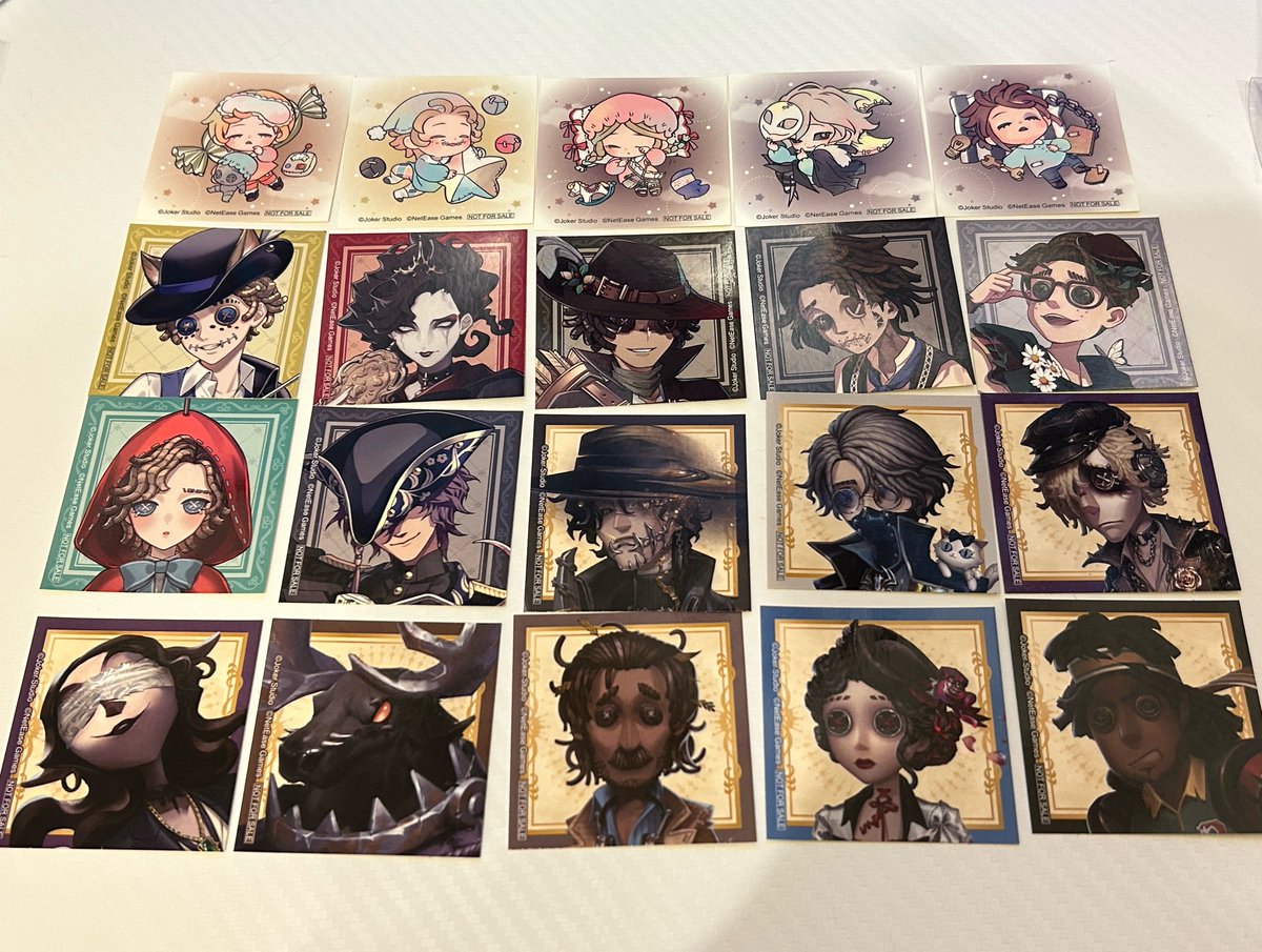 riyoyo_28's tweet photo. 【交換】identityV 第五人格 8th Anniversary

譲:画像のもの

求:ポストマン

･郵送希望
･まとめての交換優先

検索からでもお気軽にお声掛けください！ https://t.co/xzpZc5OirJ