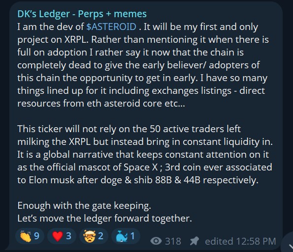 FinsCrypt007's tweet photo. @02XRP @buuvva_ @caesarnodes @stevespiffler @xrpl_adam When everyone trying cut each other throats and stay relevant on X...

I'm just scooping $ASTEROID @asteroid_xrpl 

$SPCX 

https://t.co/VsvojVHcxI https://t.co/BJX8R3oUdN