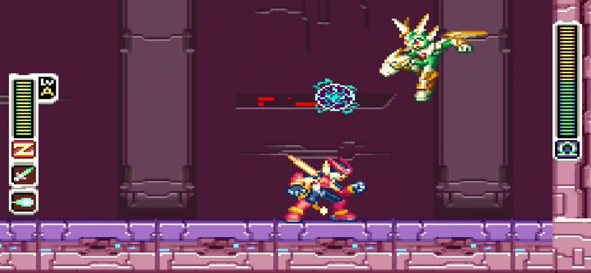 alan_not_allen's tweet photo. Took me too long to realize that Copy X's 'elemental shots' were supposed to be his versions of Fire Wave, Shotgun Ice, and Electric Spark from MMX1 https://t.co/jL08cMXzui