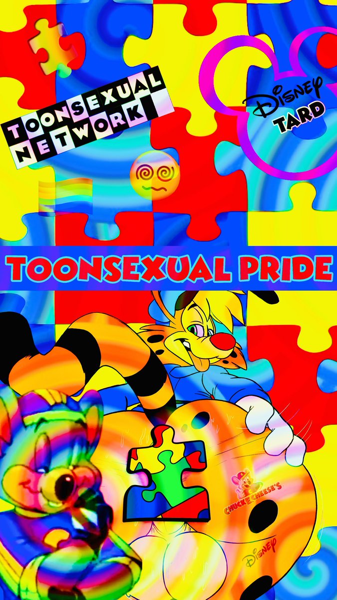 T00NSEXUAL's tweet photo. Messing arounddd with some sizes and made a lil wallpaper for those TOONTARDS out there, hopefully it fits hehe 😝 🌈🧩 https://t.co/IThSFXCw3W