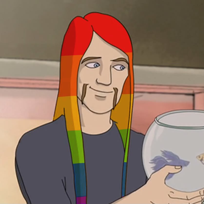DethBase's tweet photo. Toki Wartooth reveals new hair colour in celebration of pride month.

“Ams not gay,” states Wartooth. “I just loves my fans.” https://t.co/RgwQTV6PPR