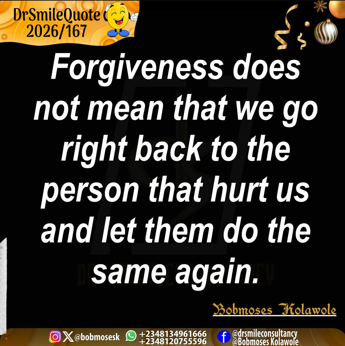 bobmosesk's tweet photo. #DrSmileQuote
#2026/167
#forgiveness
#learntoforgive
#havealargeheart
#workonit
@bobmosesk https://t.co/pcd7ucuEAU