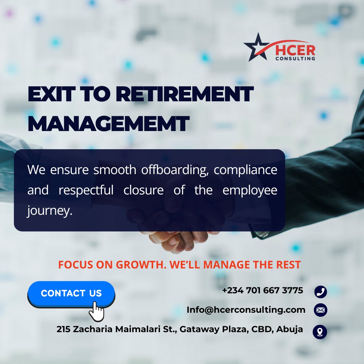 HcerConsult's tweet photo. Managing people is more than hiring and firing. it’s a full journey.
From hire to retire, Employee Lifecycle Management helps businesses build structure, consistency and sustainable growth.
We handle the process so you can focus on what matters most: GROWTH.
#Nigeria  #fyp #viral https://t.co/m81HwYljVm