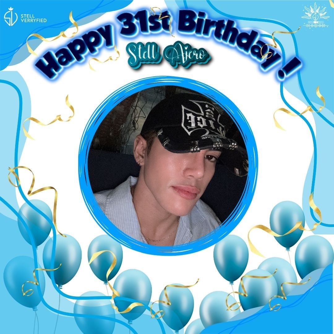 SVOfficialSH's tweet photo. As we celebrate your special day, our hearts are full of good wishes and blessings for you. May you achieve every goal you set your heart on. May you stay in good health always and remain a bright light to your loved ones. Continue being a wonderful son to your parents, a thoughtful grandson to your grandparents, a responsible brother to your siblings, a cool tito to your nieces and nephews, a brother to your group SB19 and a sunshine to your berries.

Happy  birthday  STELL!!🥳🥳🫶🫶

#KaarawanNiSB19Stell
@stellajero_ #SB19_STELL