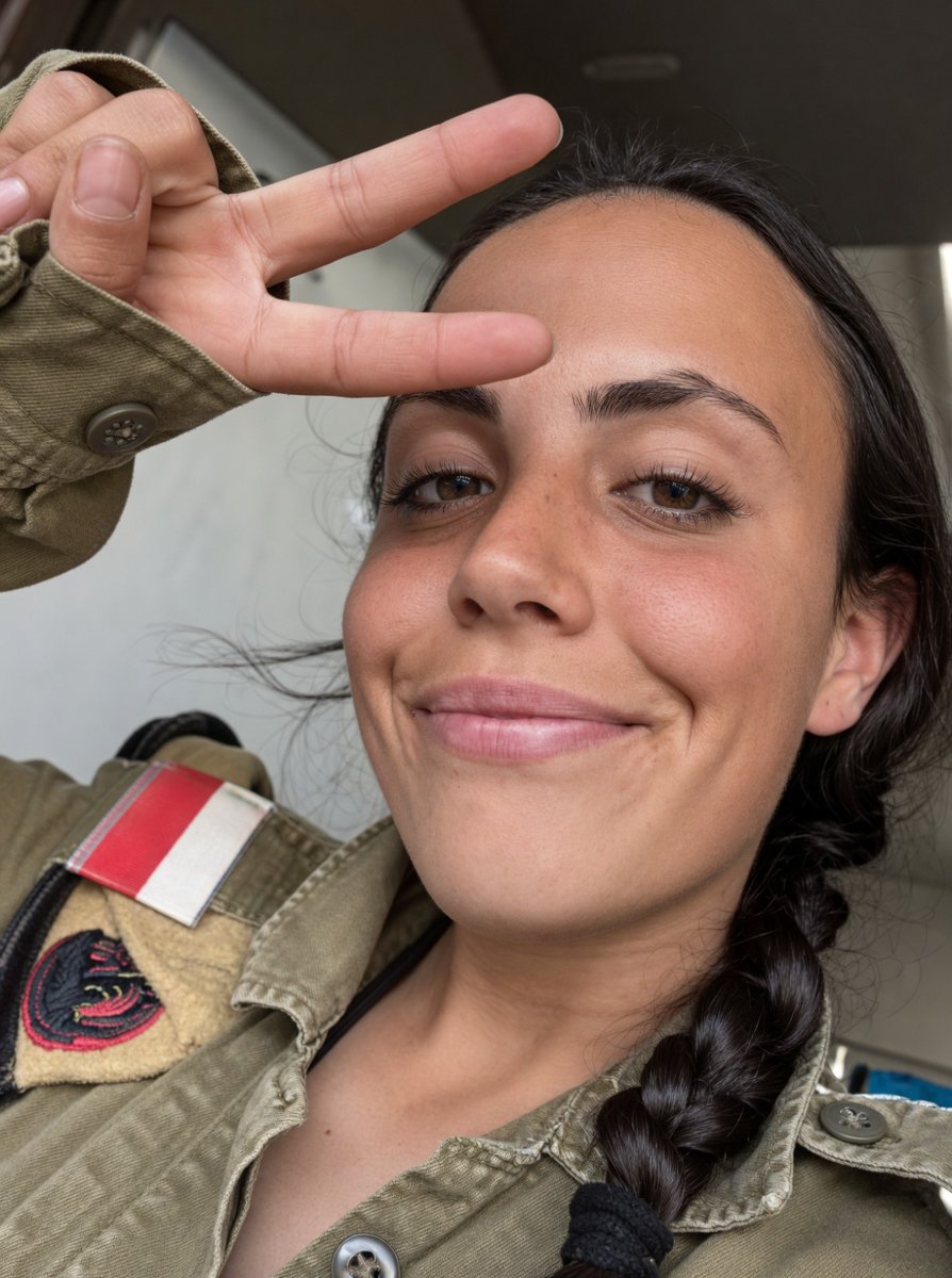 EliAfriatISR's tweet photo. This is Sergeant Adi Gruman, the eldest daughter of Anat and Asaf.

a combat reconnaissance fighter from Battalion 414. 

Only 19 years old when she was murdered. 

Adi served at the Urim base on the morning of October 7th and was deployed with several other soldiers to a battle at a base near her own. 

When she arrived with several fighters, they were attacked by 15 terrorists.

They fought a battle against them for almost two hours when the commander needed 2 soldiers to charge forward with him. Adi Yashar volunteered.

They managed to ELIMINATE 8 terrorists in this battle.

At the end of the battle, one of the terrorists, just before he was killed, managed to hit Adi who was killed on the spot. 

Heroine of Israel, may her memory be blessed.💔