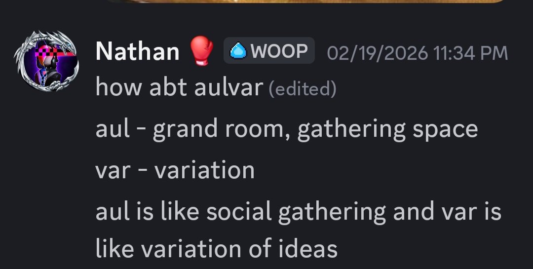 AulvarPlatform's tweet photo. This just in: Nathan created the logo and name for Aulvar. All Aulvar rights now belong to Nathan. https://t.co/sXIoex9nRv