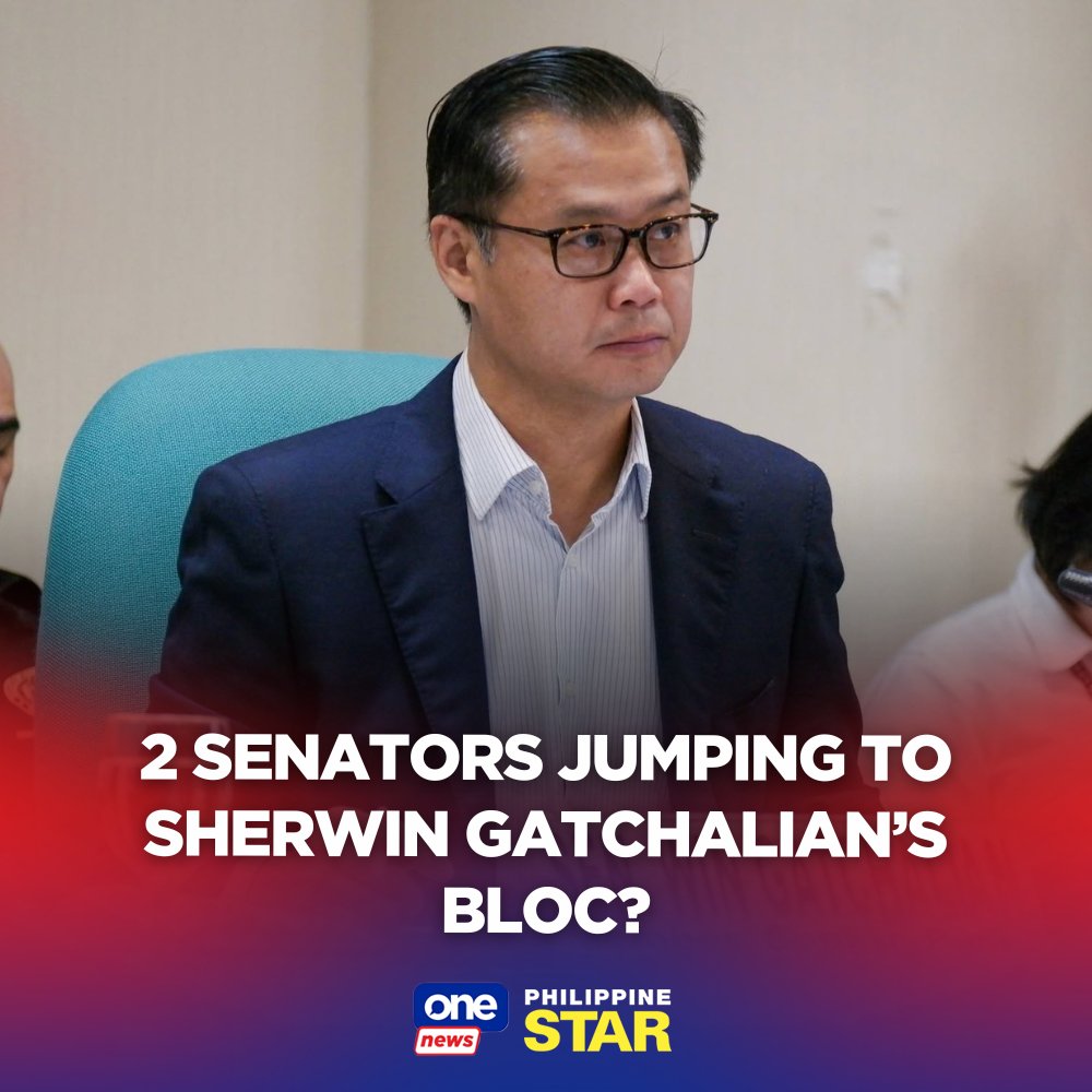PhilippineStar's tweet photo. The Senate could form a decisive majority tomorrow, June 17, 2026, which will install Sen. Sherwin Gatchalian as Senate president, as at least three senators are being courted to jump ship from Sen. Alan Peter Cayetano’s faction, Blue Ribbon committee chair Sen. Erwin Tulfo revealed on Monday. https://t.co/VIxCdZR9mM | via @onenewsph
