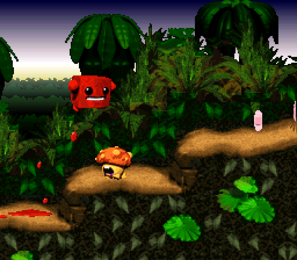 groundeduppork's tweet photo. Super Meat Boy COUNTRY! #supermeatboy #blender3d https://t.co/ORocpDGBDR