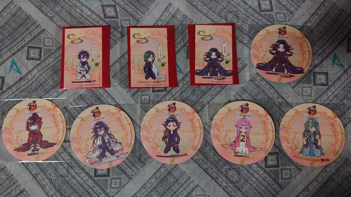 trade_leaf's tweet photo. 刀剣乱舞とうらぶ
にふぉるめアニカフェんまほっぺ未来展
【譲】写真のもの
【求】種類問わず同田貫、陸奥守、無骨、110円切手
※短刀、脇差を含めた纏めての希望を優先させて頂きますので、お返事にお時間頂く場合があります。 https://t.co/1Z0ZHOWdkE
