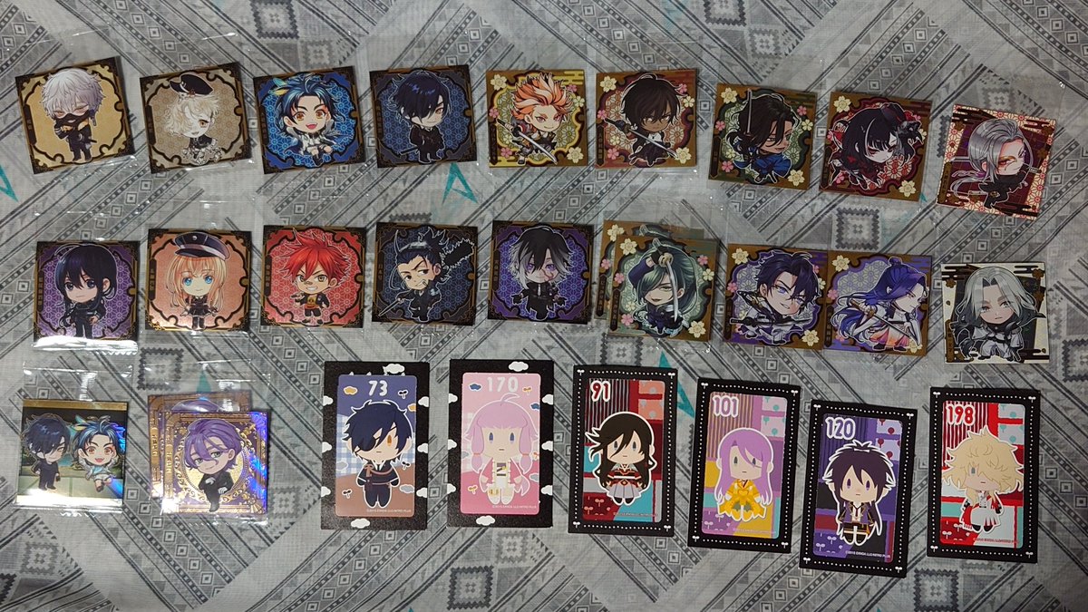 trade_leaf's tweet photo. 刀剣乱舞とうらぶ
にふぉるめアニカフェんまほっぺ未来展
【譲】写真のもの
【求】種類問わず同田貫、陸奥守、無骨、110円切手
※短刀、脇差を含めた纏めての希望を優先させて頂きますので、お返事にお時間頂く場合があります。 https://t.co/1Z0ZHOWdkE