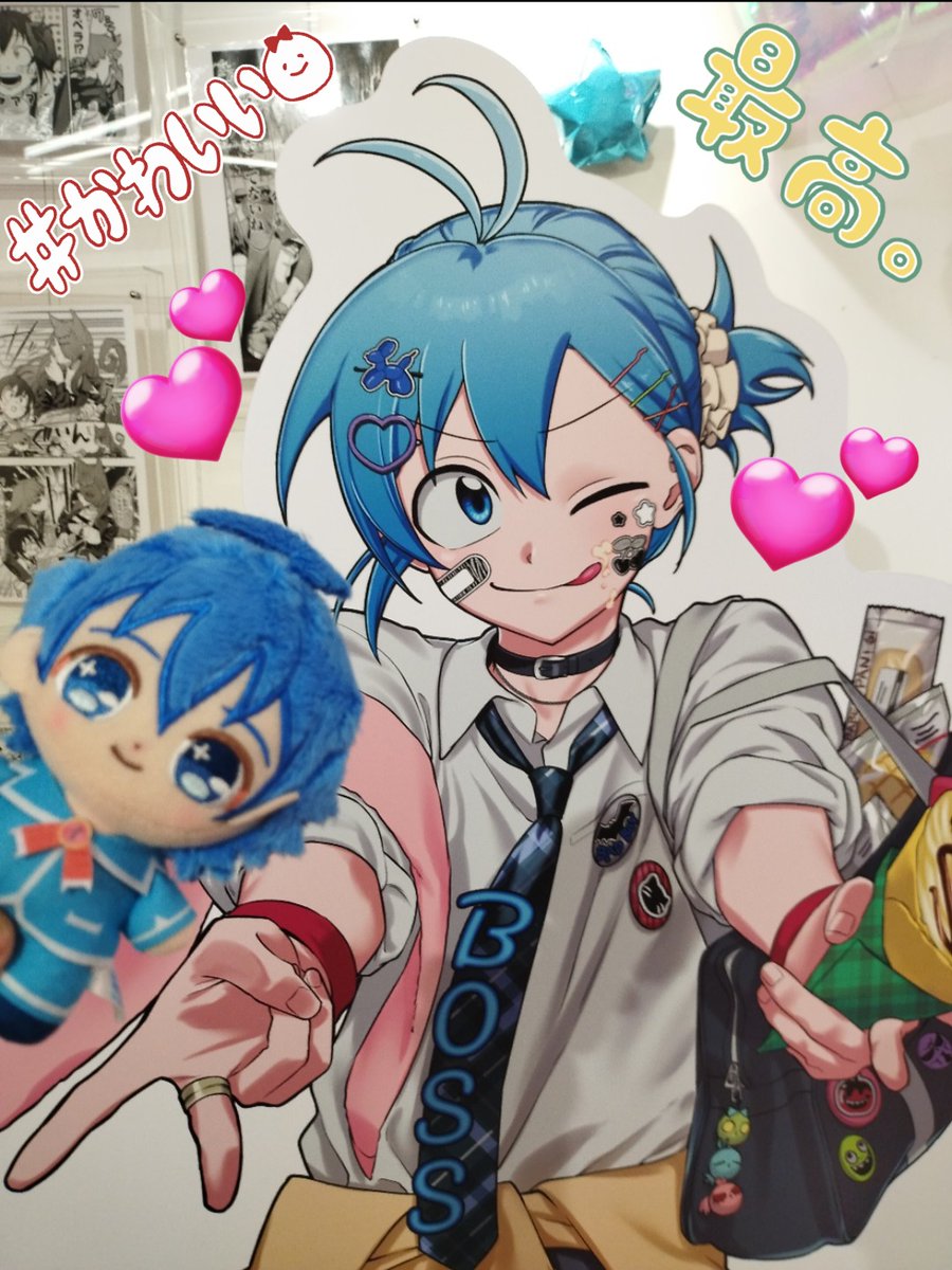 suzune069's tweet photo. 【魔入間】スイパラとファボテリア☆
ハーフアップもギャルピもどちらも可愛いすぎるのよ…罪深い…。
ドリンクはキャラがランダムだったのに推し来てくれて幸せだった。
ファボテリアの特典の自引きはさすがに奇跡すぎて動揺した…夢じゃなかった…(´o｀;【最近の推し活】 https://t.co/RejdEPUlPN