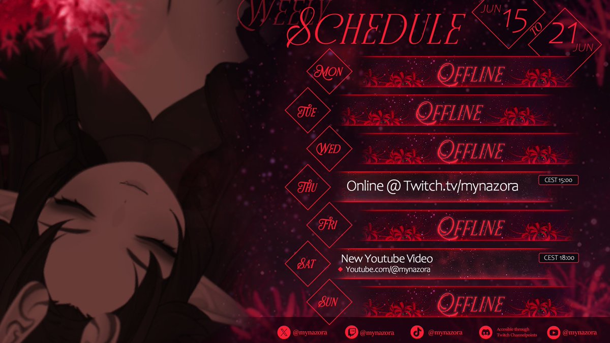 mynazora's tweet photo. dw because I deleted the schedule, I wrote the wrong month by accident...

I have been so overworked and in thoughts of my aniversary, that I simply fd up 🥲

This is the literal same schedule with the right month

Sorry I'l try to plan breaks https://t.co/nTmengqqY4