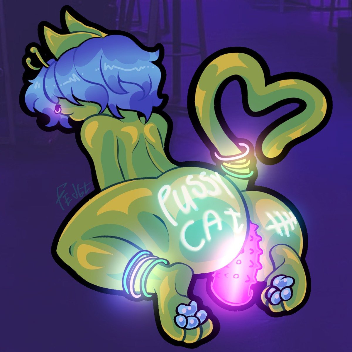 Fed6t's tweet photo. Fun night at the club☆ #furry #art #furryart #nsfw #femboy https://t.co/ARrMHYQxQV