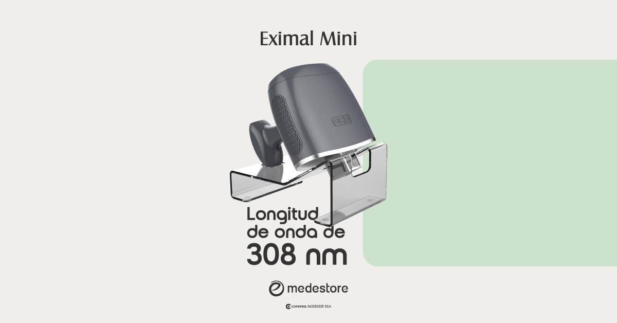 MedestoreMx's tweet photo. #EximalMini acerca la tecnología Láser Excimer de banda estrecha a tratamientos localizados de psoriasis, vitíligo y dermatitis atópica, permitiendo trabajar únicamente donde el paciente lo necesita.

Conoce más enviándonos mensaje 📲 

#Medestore https://t.co/rHKbYZjeUG