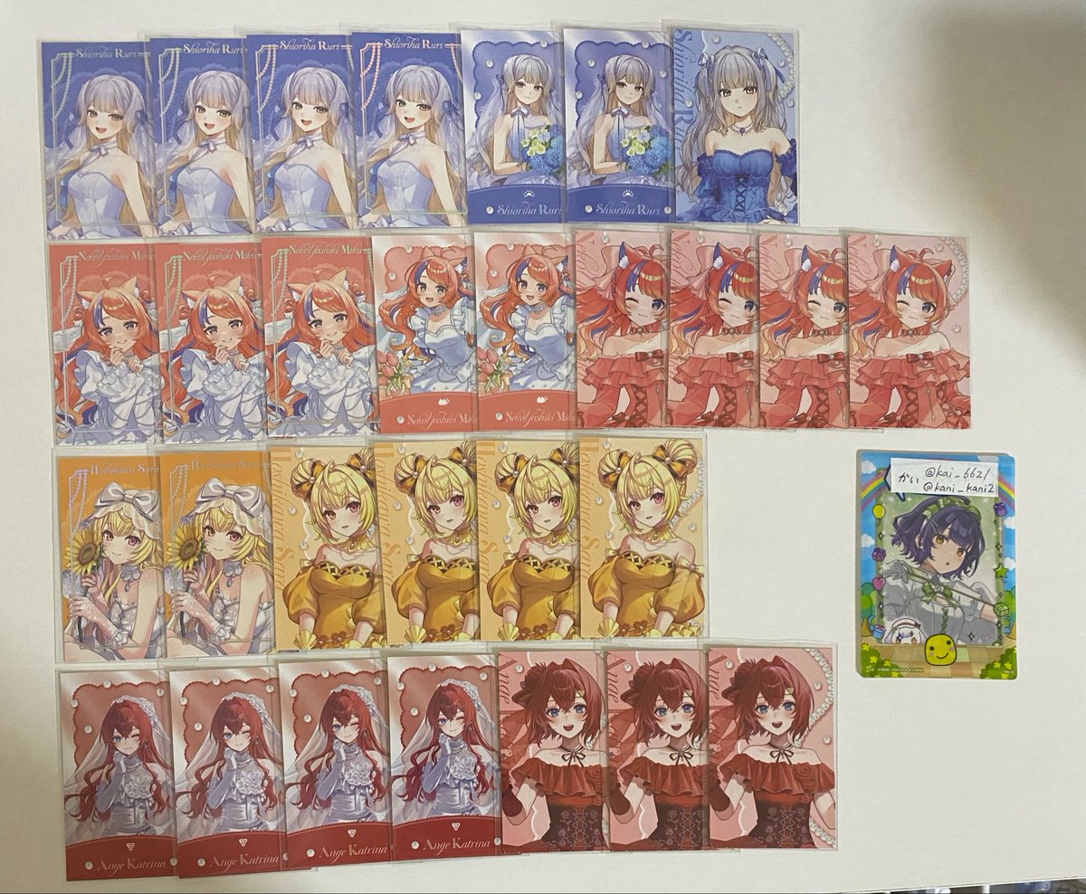kai_6621's tweet photo. 【交換・譲渡】にじさんじ luminous marriage ジューンブライド ジュンブラ 缶バッジ Bグループ フォト風カード 特典

求 | 🥗 or 希望額+送料

譲 | 🚓🐾 ♫💐 🌟 ⚖️ 🌞 🐙🌟 ♦️☕️

*フォトR最優先、当方N2⇔御相手様R1⭕️
*🚹特典は求フォトRとの交換か譲渡のみ
お気軽にお声掛けください。 https://t.co/iY5LaIibky